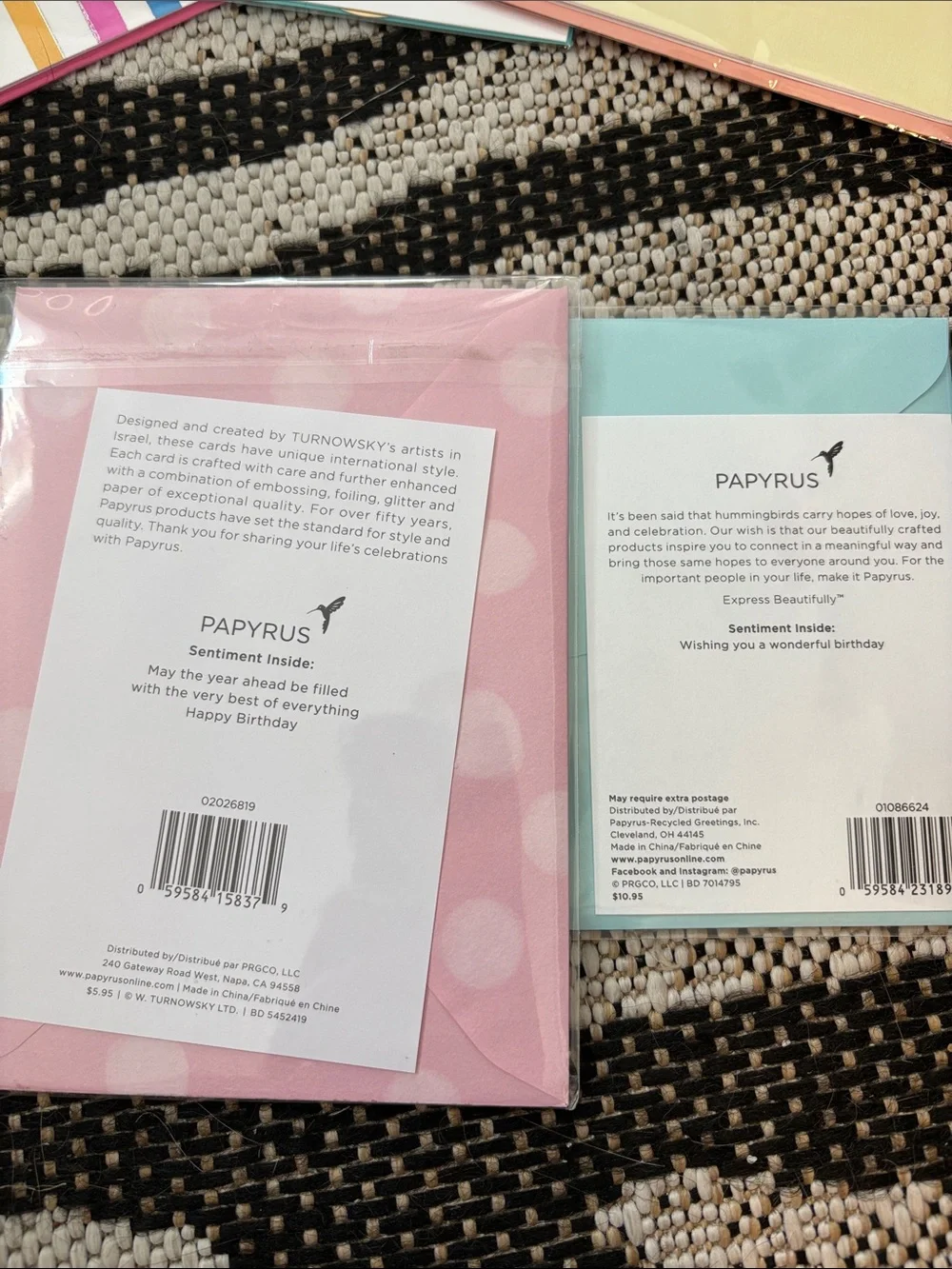🆕Papyrus 6 Piece Birthday Greeting Card Bundle